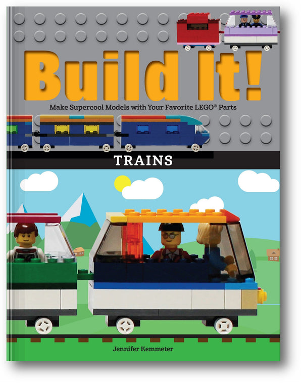 Build It! Trains book cover