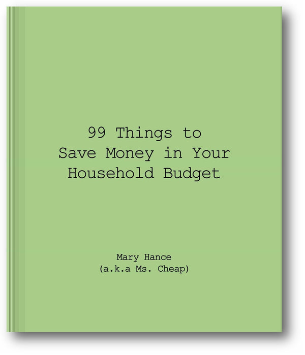 99 Things to Save Money in Your Household Budget book cover