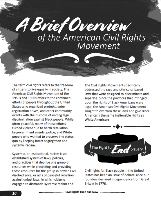 Civil Rights Then and Now