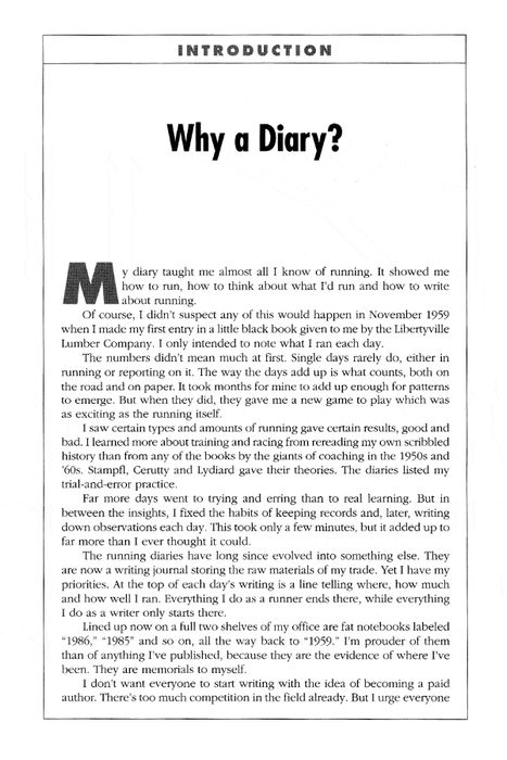 Runner's World Training Diary