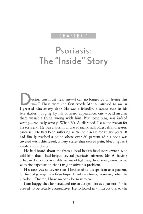 Healing Psoriasis: The Natural Alternative