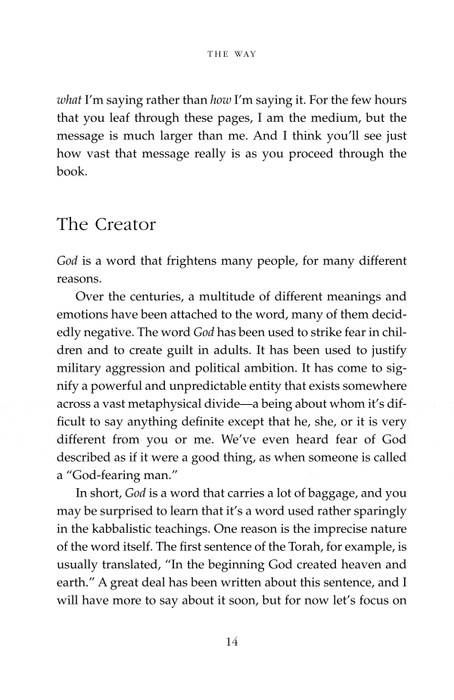 The Way: Using the Wisdom of Kabbalah for Spiritual Transformation and Fulfillment