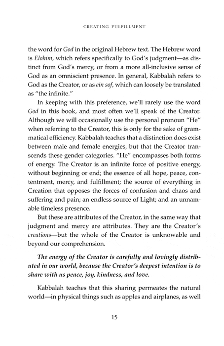 The Way: Using the Wisdom of Kabbalah for Spiritual Transformation and Fulfillment