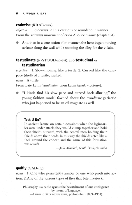 A Word A Day: A Romp Through Some of the Most Unusual and Intriguing Words in English