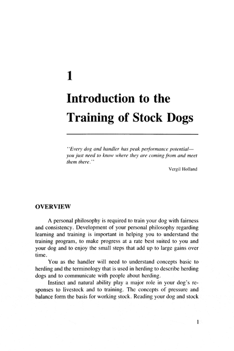 Herding Dogs: Progressive Training