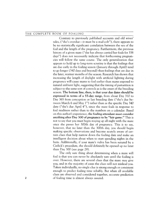 The Complete Book of Foaling