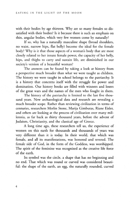 Eating in the Light of the Moon: How Women Can Transform Their Relationship with Food Through Myths, Metaphors, and Storytelling