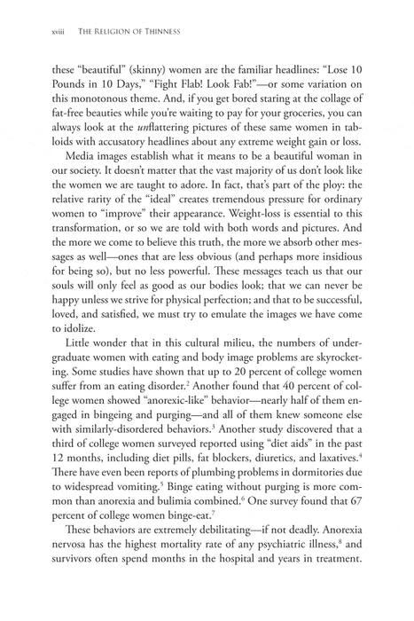 The Religion of Thinness: Satisfying the Spiritual Hungers Behind Women's Obsession with Food and Weight