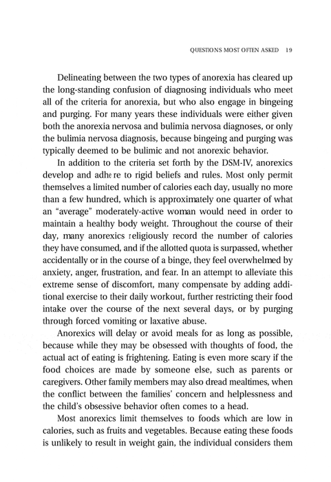 Anorexia Nervosa: A Guide to Recovery