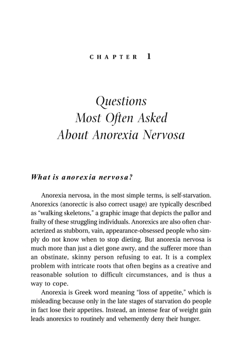 Anorexia Nervosa: A Guide to Recovery
