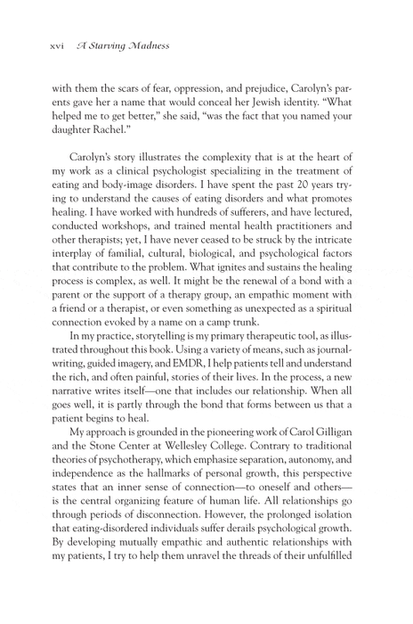 A Starving Madness: Tales of Hunger, Hope, and Healing in Psychotherapy