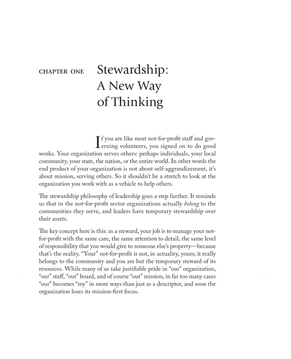 Nonprofit Stewardship: A Better Way to Lead Your Mission-Based Organization