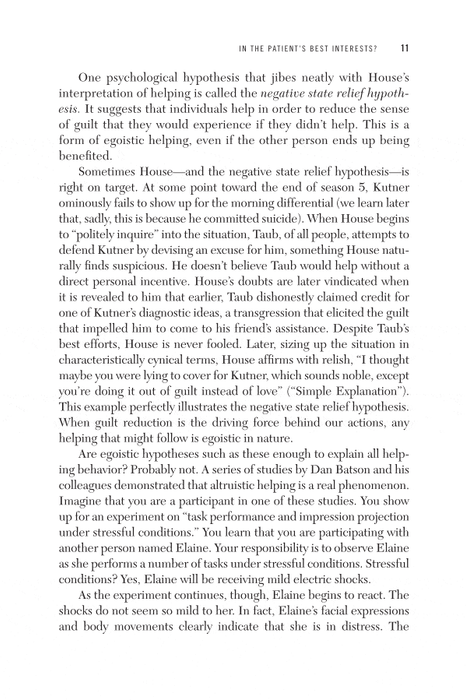 House and Psychology: Humanity Is Overrated