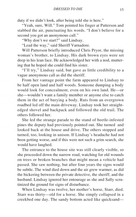 Dressed To Die: Lindsay Chamberlain Mystery #3 (Lindsay Chamberlain Mysteries)