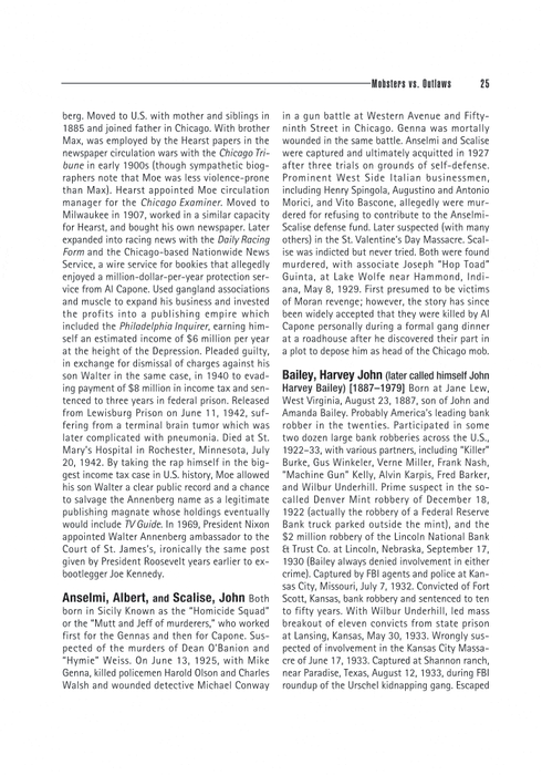 The Complete Public Enemy Almanac: New Facts and Features on the People, Places, and Events of the Gangsters and Outlaw Era, 1920-1940