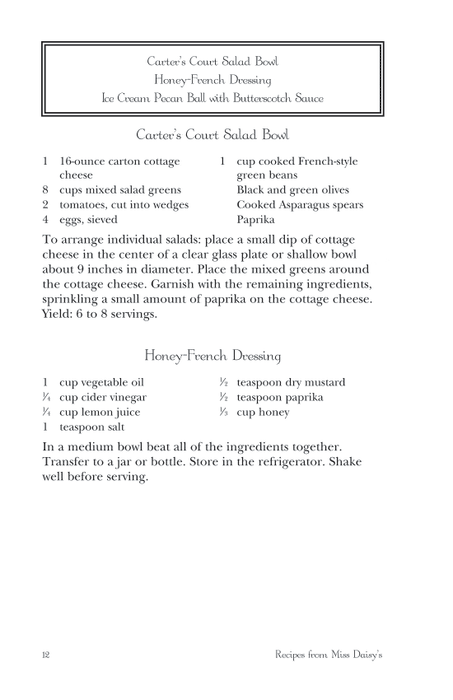 Recipes From Miss Daisy's - 25th Anniversary Edition
