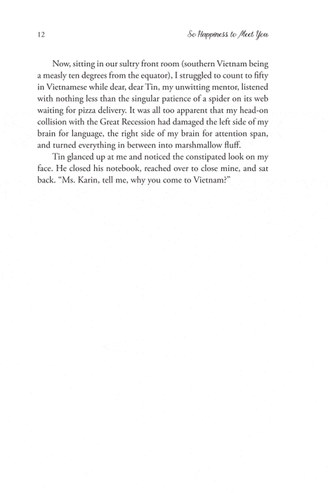 So Happiness to Meet You: Foolishly, Blissfully Stranded in Vietnam
