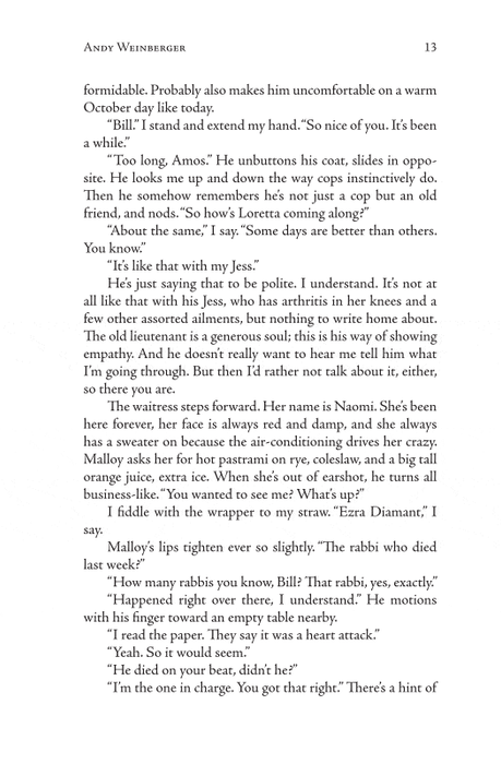 An Old Man's Game: An Amos Parisman Mystery (Amos Parisman Mysteries, 1)