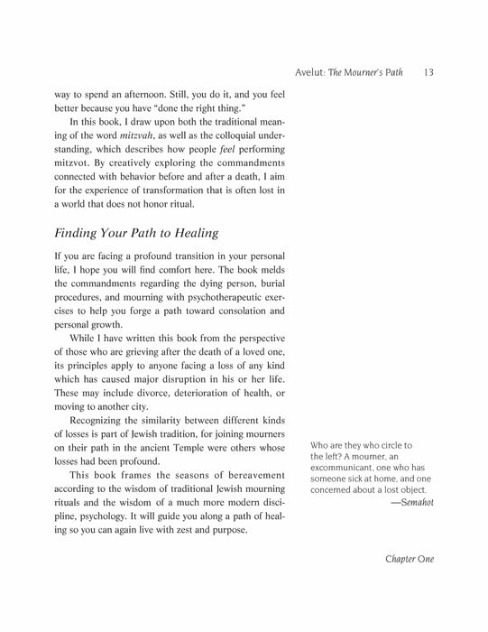 Mourning & Mitzvah: A Guided Journal for Walking the Mourner’s Path Through Grief to Healing (25th Anniversary Edition)