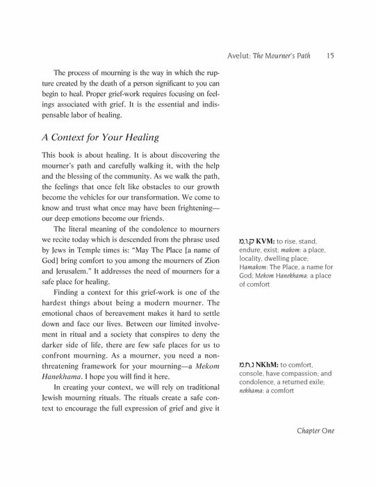 Mourning & Mitzvah: A Guided Journal for Walking the Mourner’s Path Through Grief to Healing (25th Anniversary Edition)