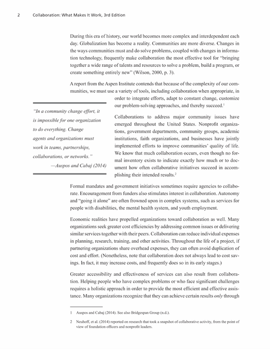 Collaboration: What Makes It Work, 3rd Edition