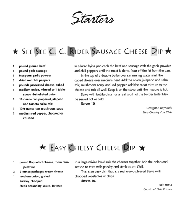The Presley Family & Friends Cookbook