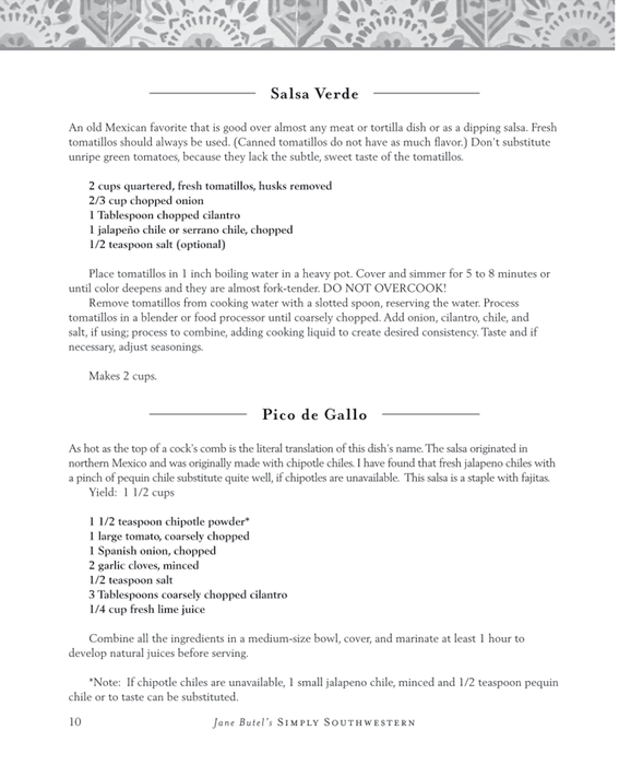 Jane Butel's Simply Southwestern: Authentic Recipes for Enduring Traditions (2nd Edition)