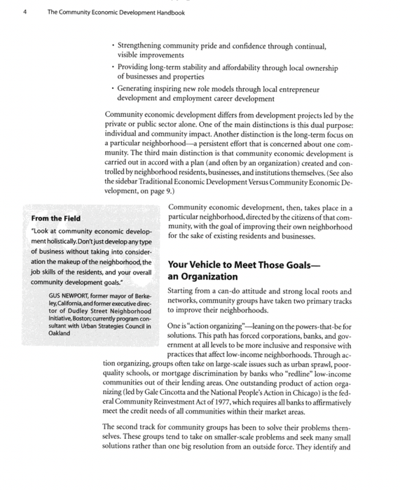 The Community Economic Development Handbook: Strategies and Tools to Revitalize Your Neighborhood