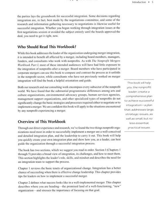 The Nonprofit Mergers Workbook Part II: Unifying the Organization after a Merger