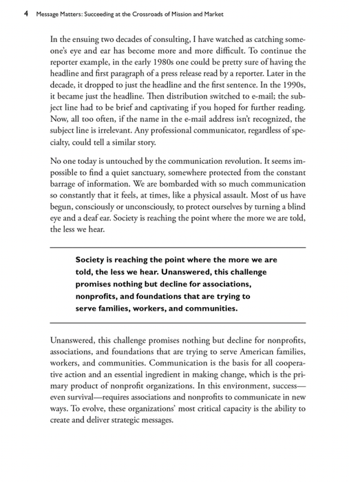 Message Matters: Succeeding at the Crossroads of Mission and Market