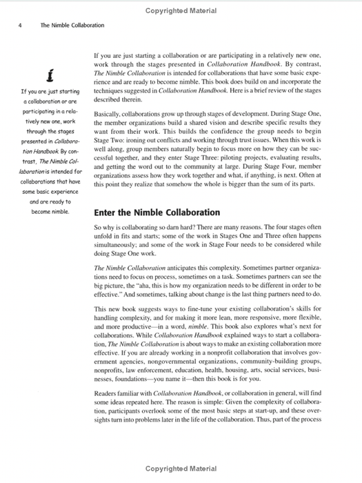 The Nimble Collaboration: Fine-Tuning Your Collaboration for Lasting Success