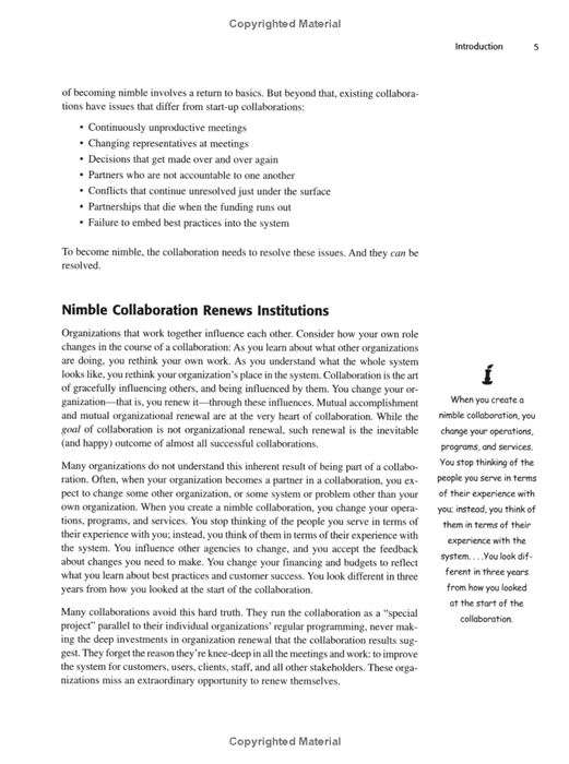 The Nimble Collaboration: Fine-Tuning Your Collaboration for Lasting Success