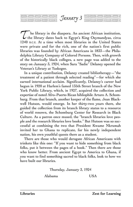 Sister Days: 365 Inspired Moments in African American Women's History
