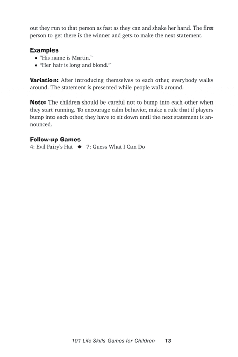 101 Life Skills Games for Children