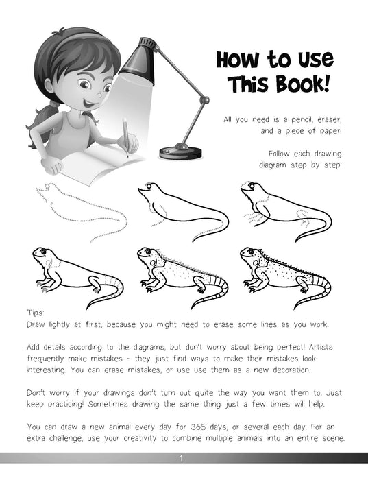 The Animal Drawing Book for Kids
