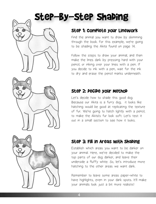 The Animal Drawing Book for Kids