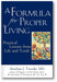 A Formula for Proper Living: Practical Lessons from Life and Torah book cover