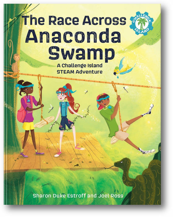 The Race Across Anaconda Swamp: A Challenge Island STEAM Adventure (Challenge Island, 2) book cover