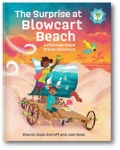 The Surprise at Blowcart Beach: A Challenge Island STEAM Adventure (Challenge Island, 3) book cover