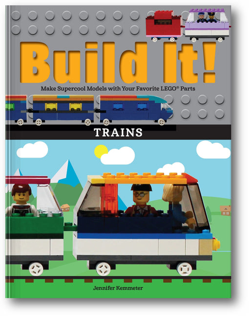Build It! Trains book cover