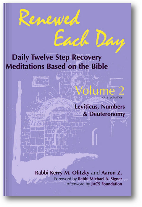 Renewed Each Day—Leviticus, Numbers & Deuteronomy: Daily Twelve Step Recovery Meditations Based on the Bible book cover