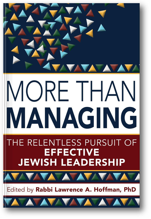 More Than Managing: The Relentless Pursuit of Effective Jewish Leadership book cover
