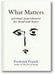 What Matters: Spiritual Nourishment for Head and Heart book cover