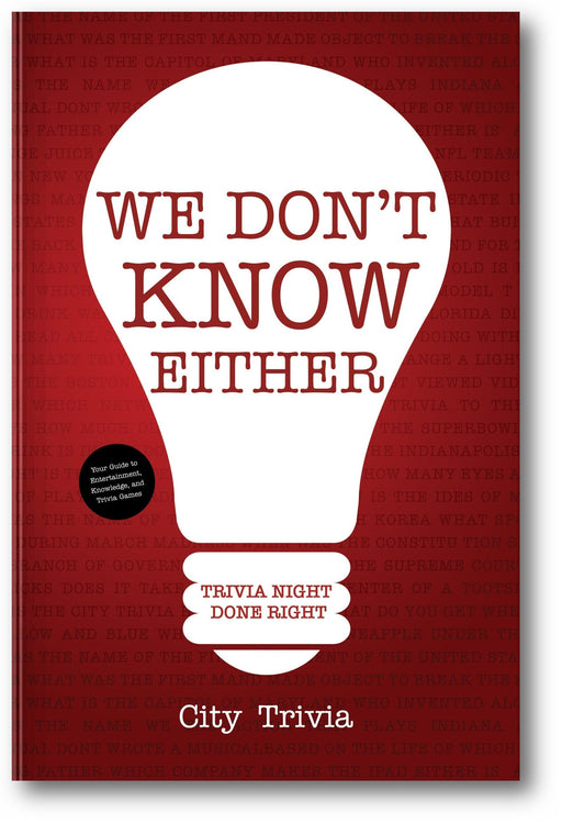 We Don't Know Either book cover