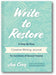 Write to Restore book cover