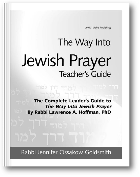 The Way Into Jewish Prayer Teacher's Guide book cover