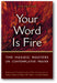 Your Word is Fire: The Hasidic Masters on Contemplative Prayer book cover
