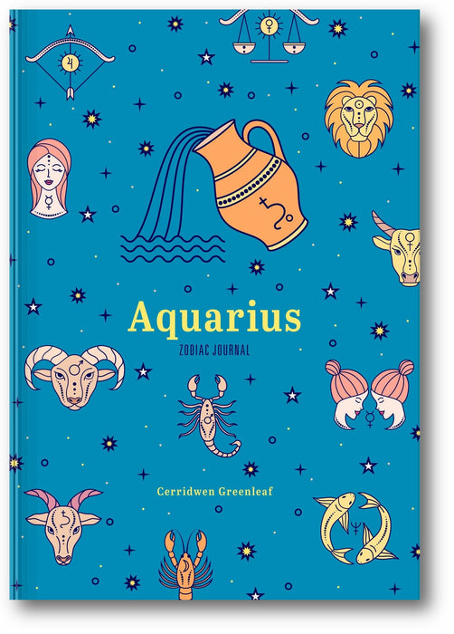 Aquarius Zodiac Journal book cover