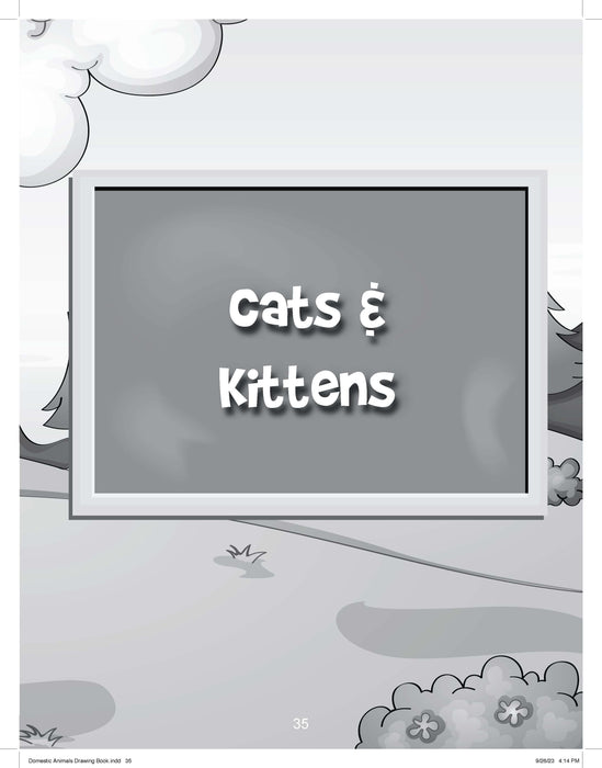 The Drawing Book for Kids: Cats - Step by Step with Space to Practice