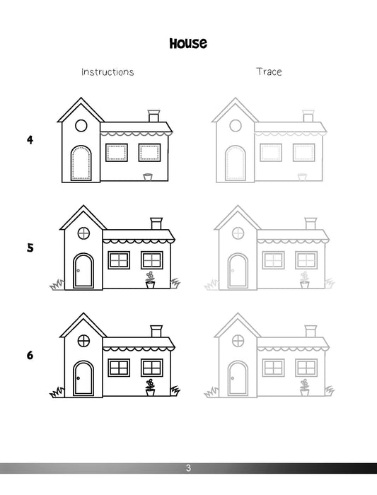 The Drawing Book for Kids: Architecture - Step by Step with Space to Practice